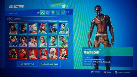 travis scott fortnite account